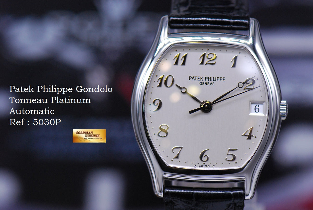 [SOLD] PATEK PHILIPPE GONDOLO TONNEAU PLATINUM AUTOMATIC 5030P (MINT)