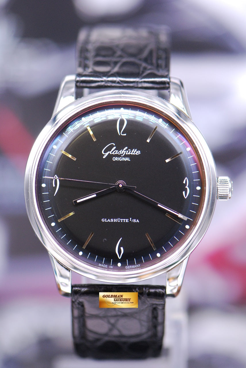 [SOLD] GLASHUTTE ORIGINAL SENATOR SIXTIES 39mm AUTOMATIC BLACK (MINT)