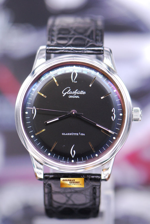 [SOLD] GLASHUTTE ORIGINAL SENATOR SIXTIES 39mm AUTOMATIC BLACK (MINT)