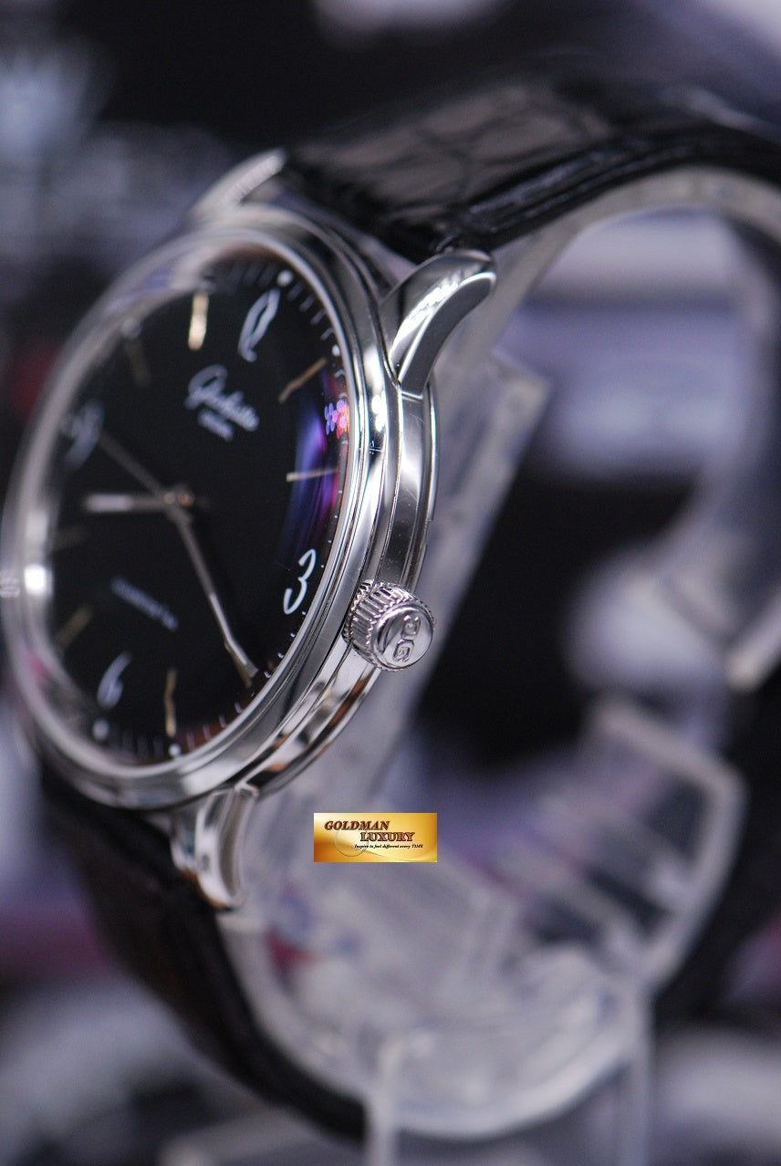 [SOLD] GLASHUTTE ORIGINAL SENATOR SIXTIES 39mm AUTOMATIC BLACK (MINT)