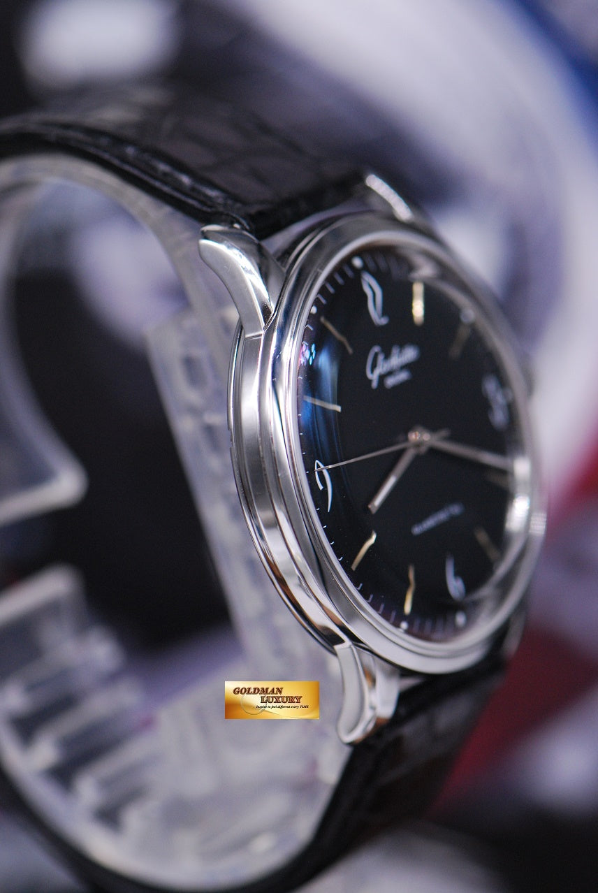 [SOLD] GLASHUTTE ORIGINAL SENATOR SIXTIES 39mm AUTOMATIC BLACK (MINT)
