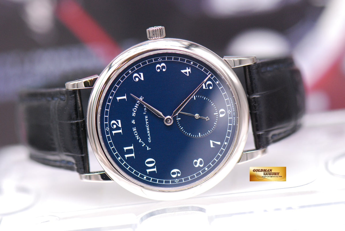 [SOLD] A.LANGE & SOHNE 1815 MECHANICAL 18K WHITE GOLD BLUE (MINT)