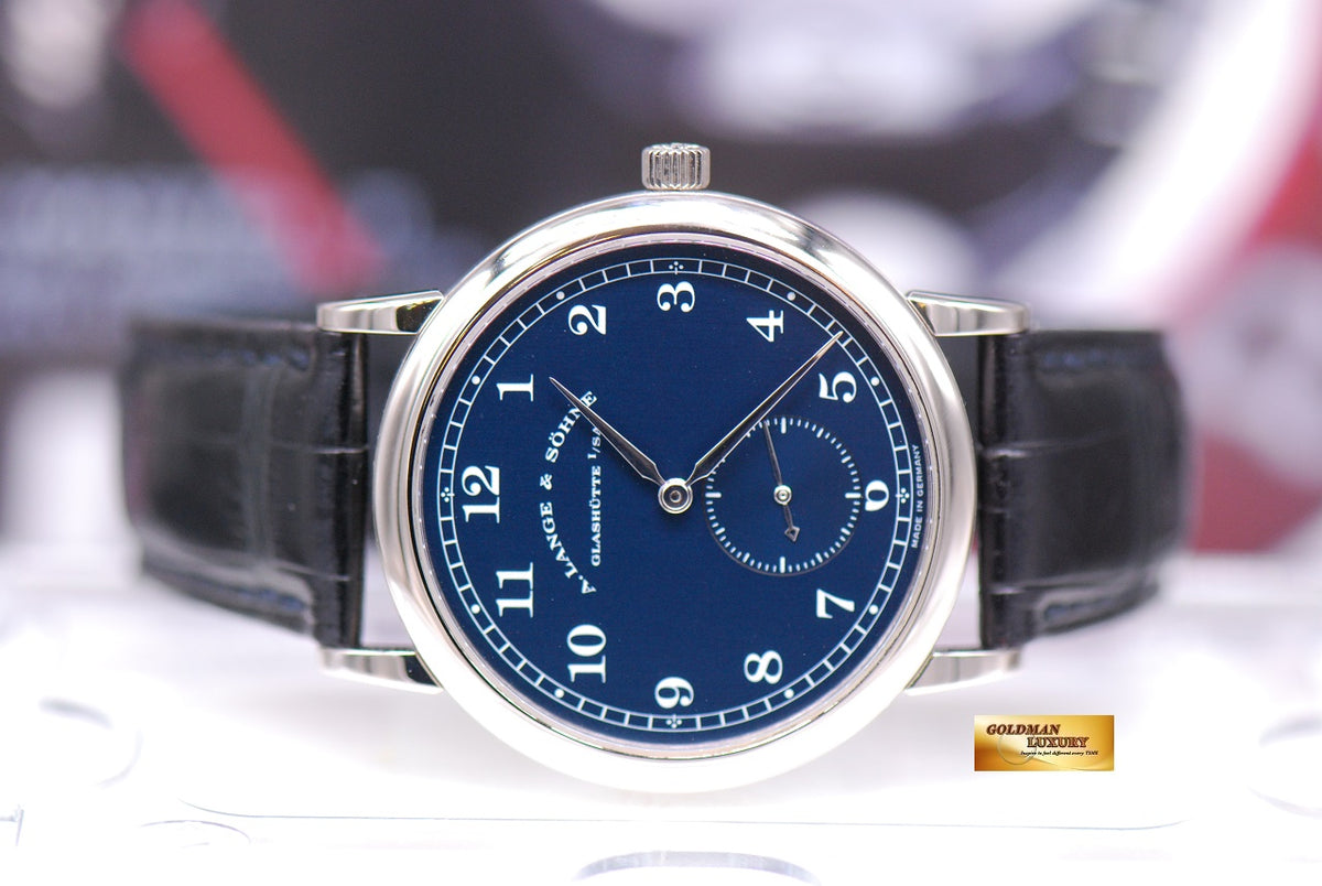[SOLD] A.LANGE & SOHNE 1815 MECHANICAL 18K WHITE GOLD BLUE (MINT)