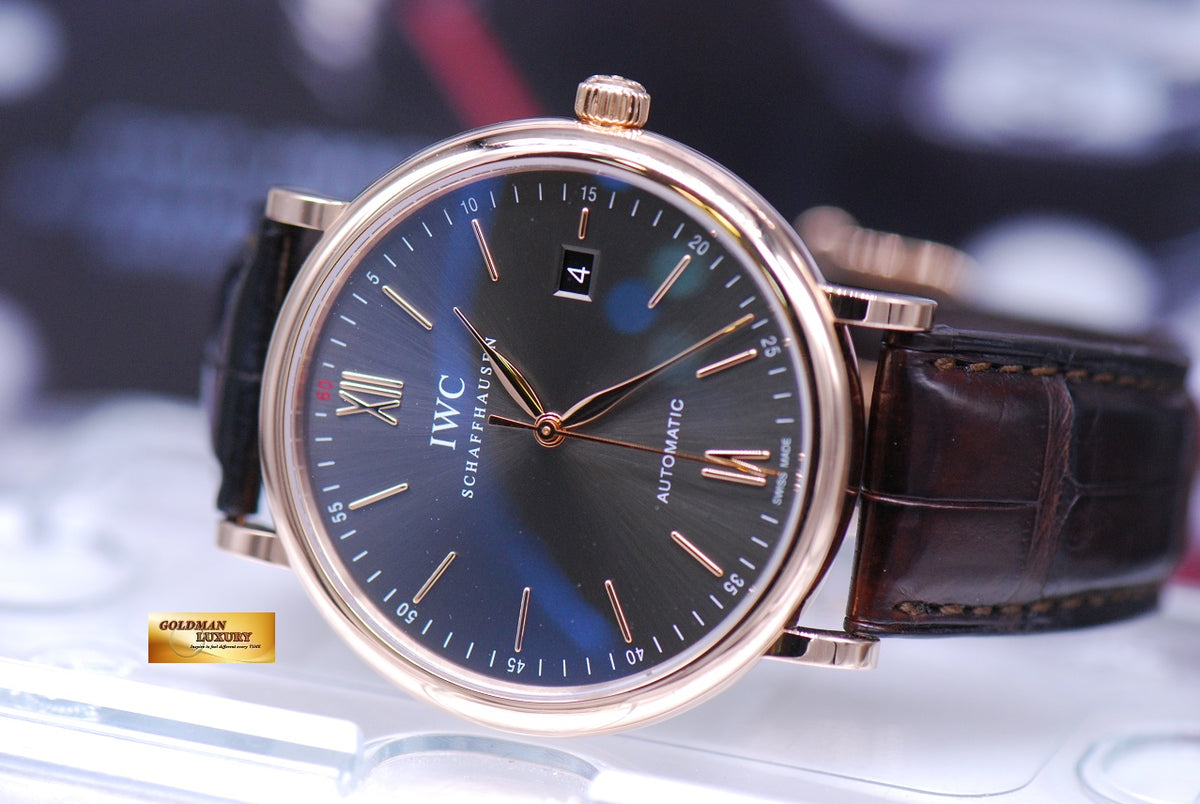 [SOLD] IWC PORTOFINO 18K ROSE GOLD 40mm AUTOMATIC IW356511 (MINT)