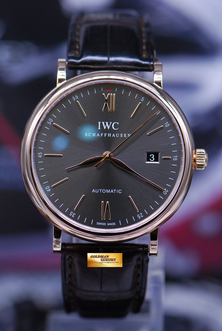 [SOLD] IWC PORTOFINO 18K ROSE GOLD 40mm AUTOMATIC IW356511 (MINT)