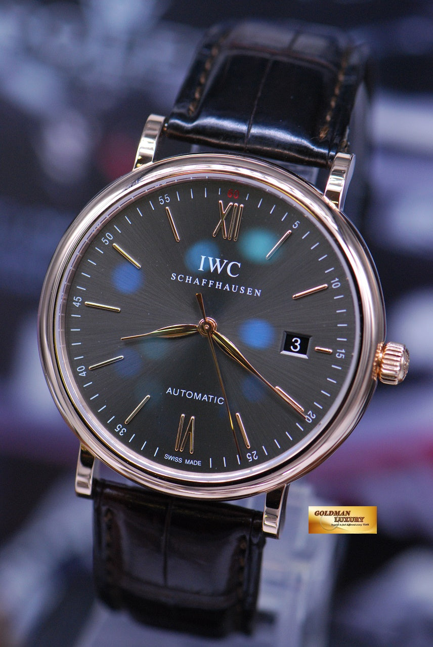 [SOLD] IWC PORTOFINO 18K ROSE GOLD 40mm AUTOMATIC IW356511 (MINT)