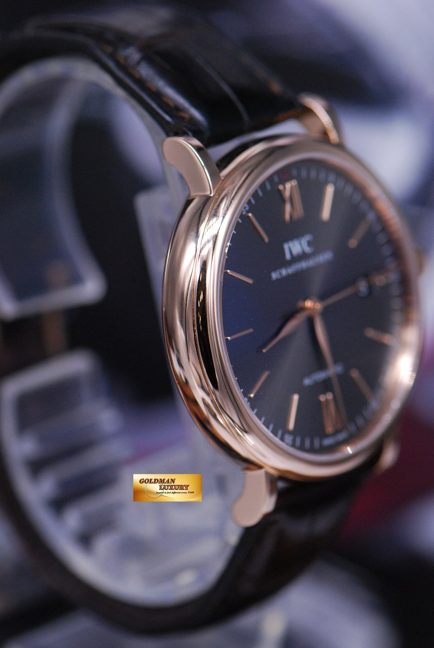 [SOLD] IWC PORTOFINO 18K ROSE GOLD 40mm AUTOMATIC IW356511 (MINT)