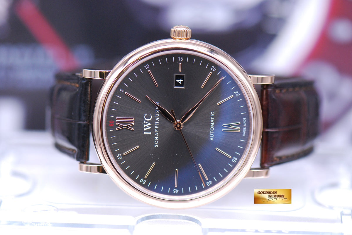 [SOLD] IWC PORTOFINO 18K ROSE GOLD 40mm AUTOMATIC IW356511 (MINT)