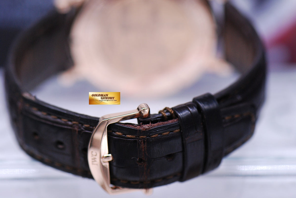 [SOLD] IWC PORTOFINO 18K ROSE GOLD 40mm AUTOMATIC IW356511 (MINT)