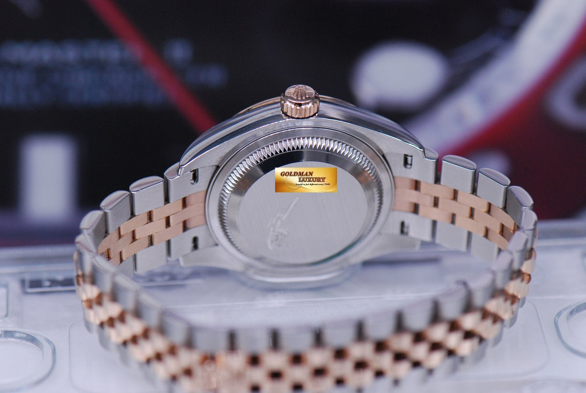 [SOLD] ROLEX OYSTER PERPETUAL DATEJUST 28mm HALF-ROSE GOLD CHOCOLATE DIAL 279161 (MINT)