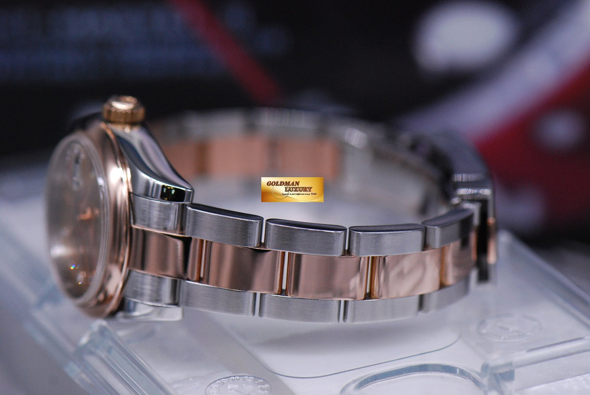 [SOLD] ROLEX OYSTER PERPETUAL DATEJUST 26mm HALF-ROSE GOLD DIAMOND DIAL 179161 (MINT)