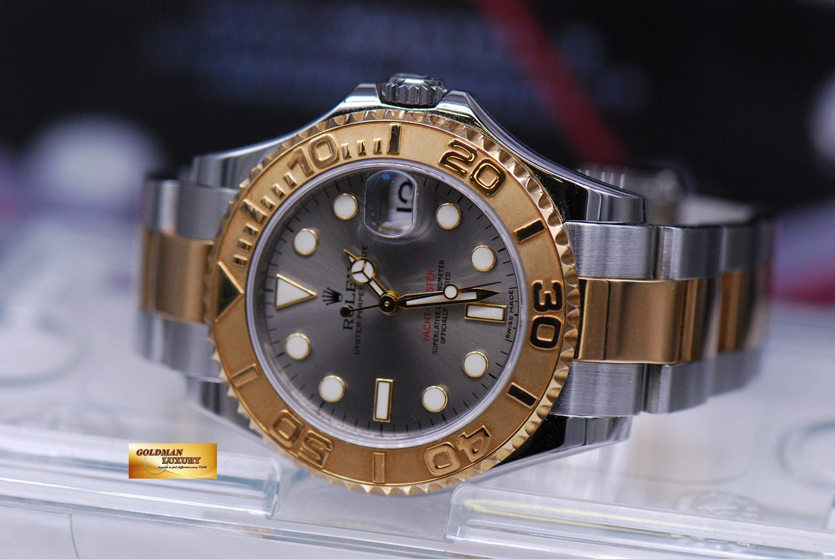 [SOLD] ROLEX OYSTER PERPETUAL YACHT-MASTER 35mm HALF-GOLD 168623 (MINT)