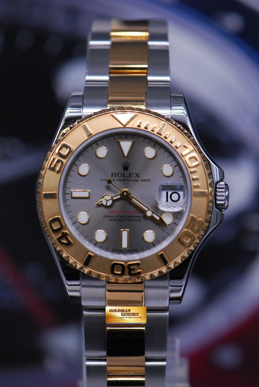 [SOLD] ROLEX OYSTER PERPETUAL YACHT-MASTER 35mm HALF-GOLD 168623 (MINT)