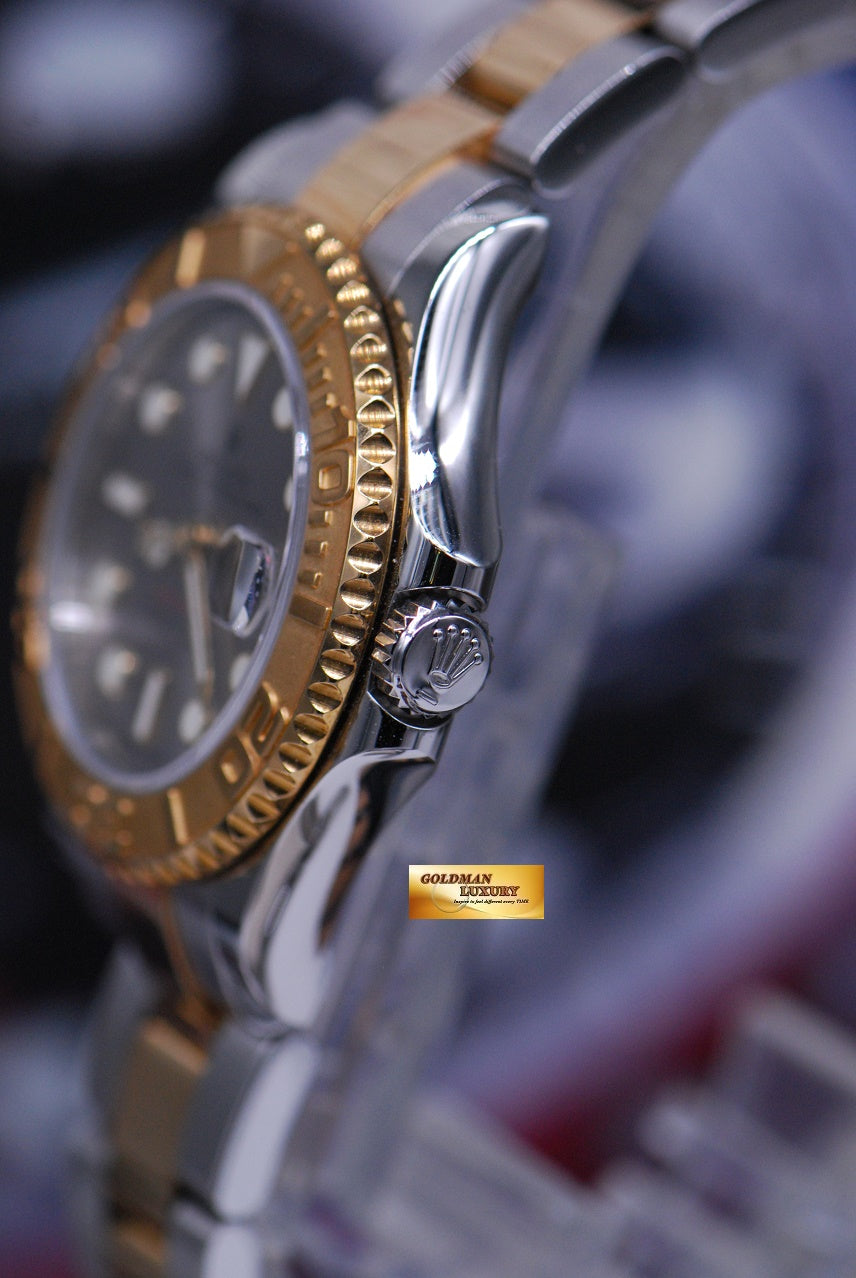 [SOLD] ROLEX OYSTER PERPETUAL YACHT-MASTER 35mm HALF-GOLD 168623 (MINT)
