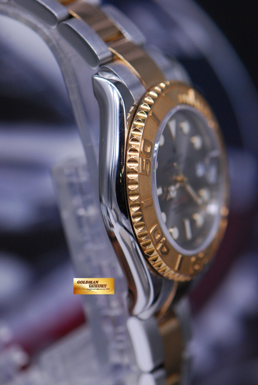 [SOLD] ROLEX OYSTER PERPETUAL YACHT-MASTER 35mm HALF-GOLD 168623 (MINT)