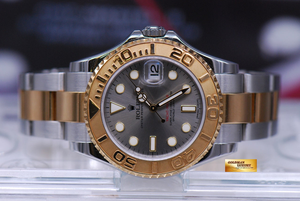 [SOLD] ROLEX OYSTER PERPETUAL YACHT-MASTER 35mm HALF-GOLD 168623 (MINT)