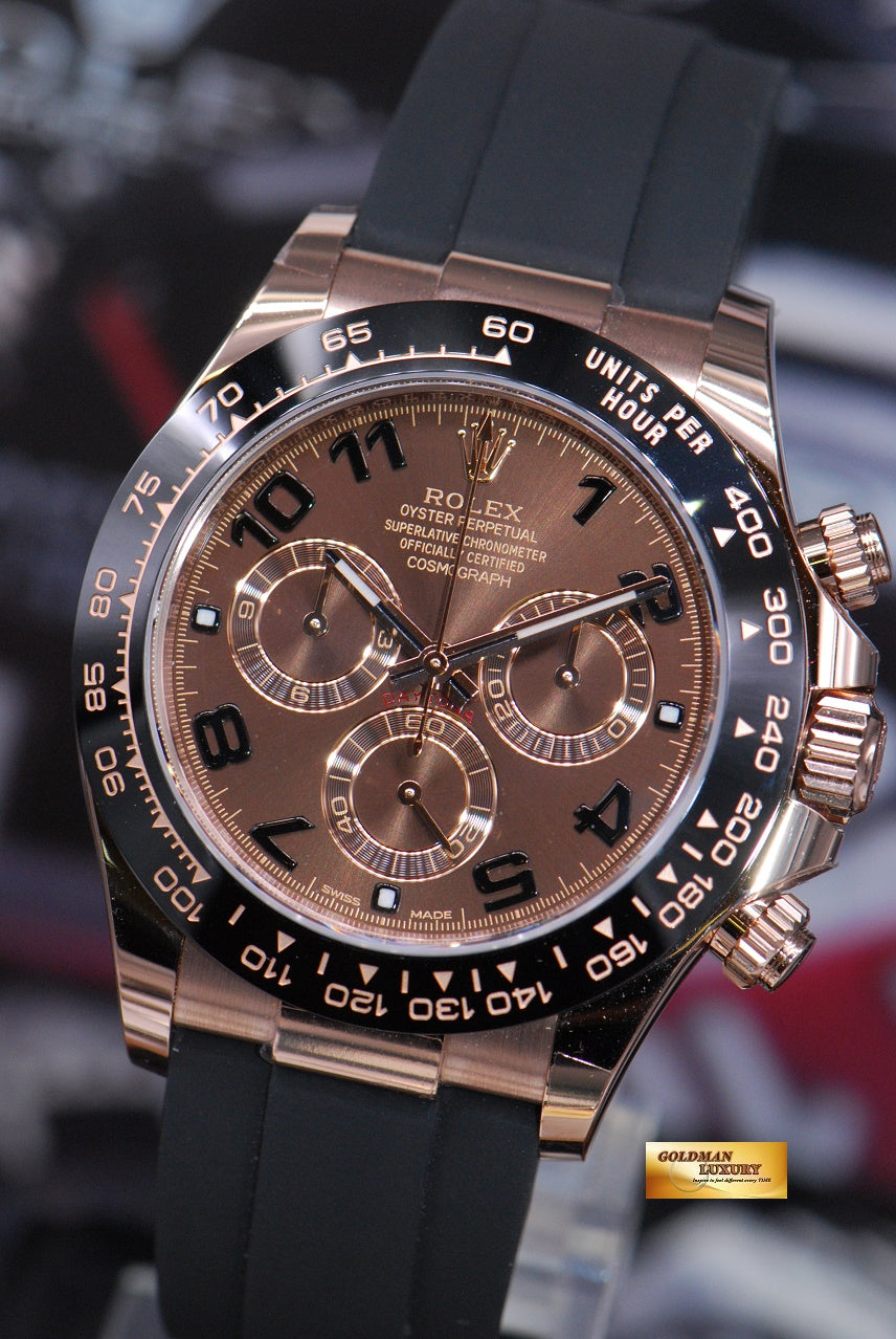 [SOLD] ROLEX OYSTER PERPETUAL DAYTONA 18K EVEROSE GOLD CHOCOLATE DIAL 116515LN (BNIB)