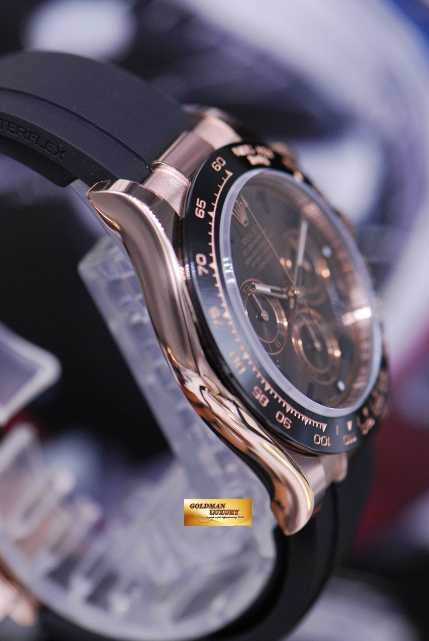 [SOLD] ROLEX OYSTER PERPETUAL DAYTONA 18K EVEROSE GOLD CHOCOLATE DIAL 116515LN (BNIB)