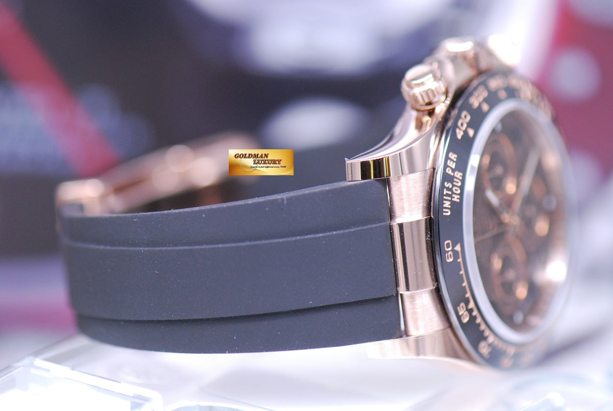 [SOLD] ROLEX OYSTER PERPETUAL DAYTONA 18K EVEROSE GOLD CHOCOLATE DIAL 116515LN (BNIB)