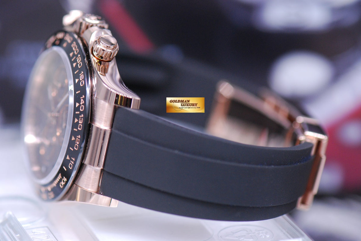 [SOLD] ROLEX OYSTER PERPETUAL DAYTONA 18K EVEROSE GOLD CHOCOLATE DIAL 116515LN (BNIB)