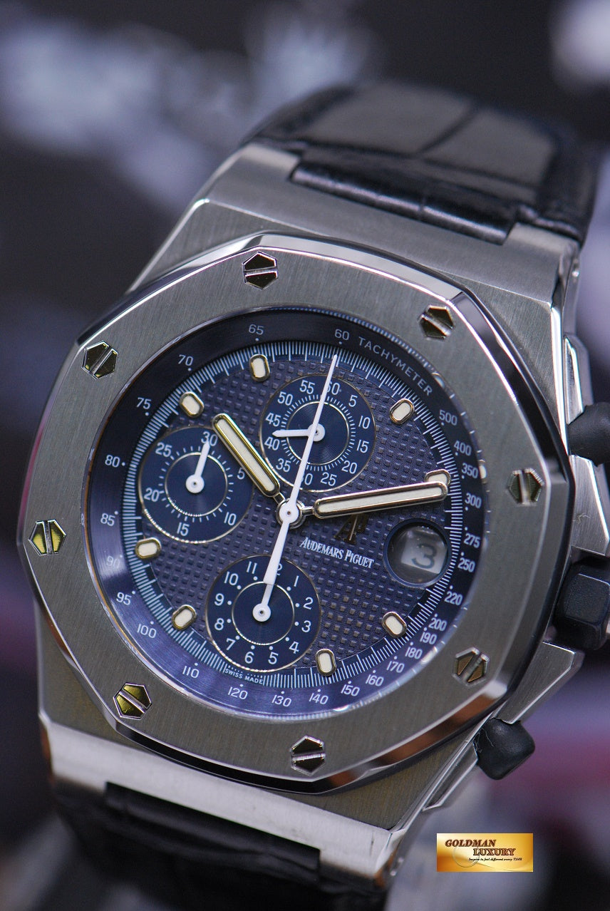 [SOLD] AUDEMARS PIGUET ROYAL OAK OFFSHORE CHRONOGRAPH BLUE 25770ST (MINT)