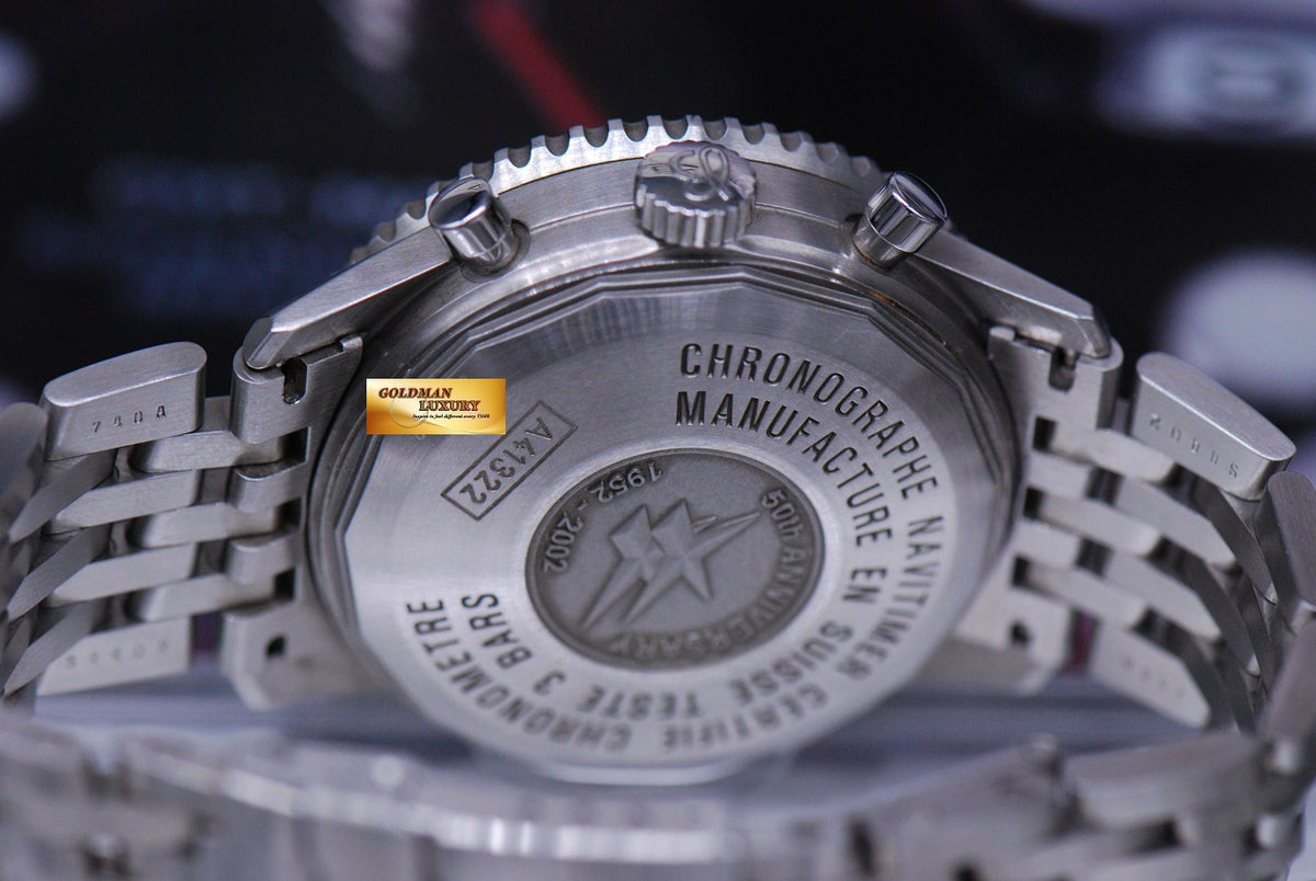 [SOLD] BREITLING NAVITIMER CHRONOGRAPH 50TH ANNIVERSARY SS AUTOMATIC A41322 (MINT)