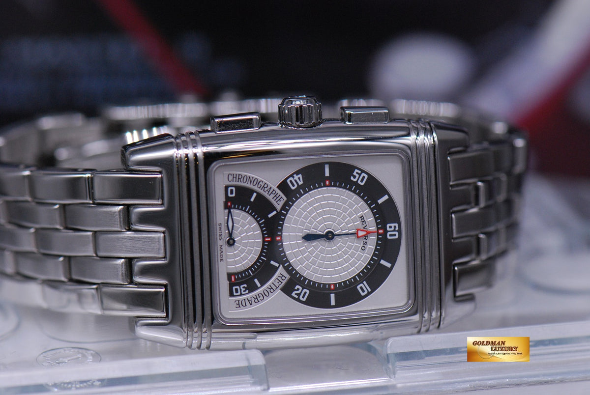 [SOLD] JLC REVERSO GRAN SPORT CHRONOGRAPH SS BRACELET AUTOMATIC 295.8.59 (MINT)