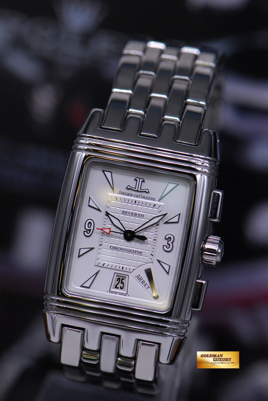[SOLD] JLC REVERSO GRAN SPORT CHRONOGRAPH SS BRACELET AUTOMATIC 295.8.59 (MINT)