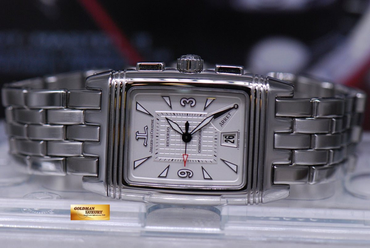 [SOLD] JLC REVERSO GRAN SPORT CHRONOGRAPH SS BRACELET AUTOMATIC 295.8.59 (MINT)