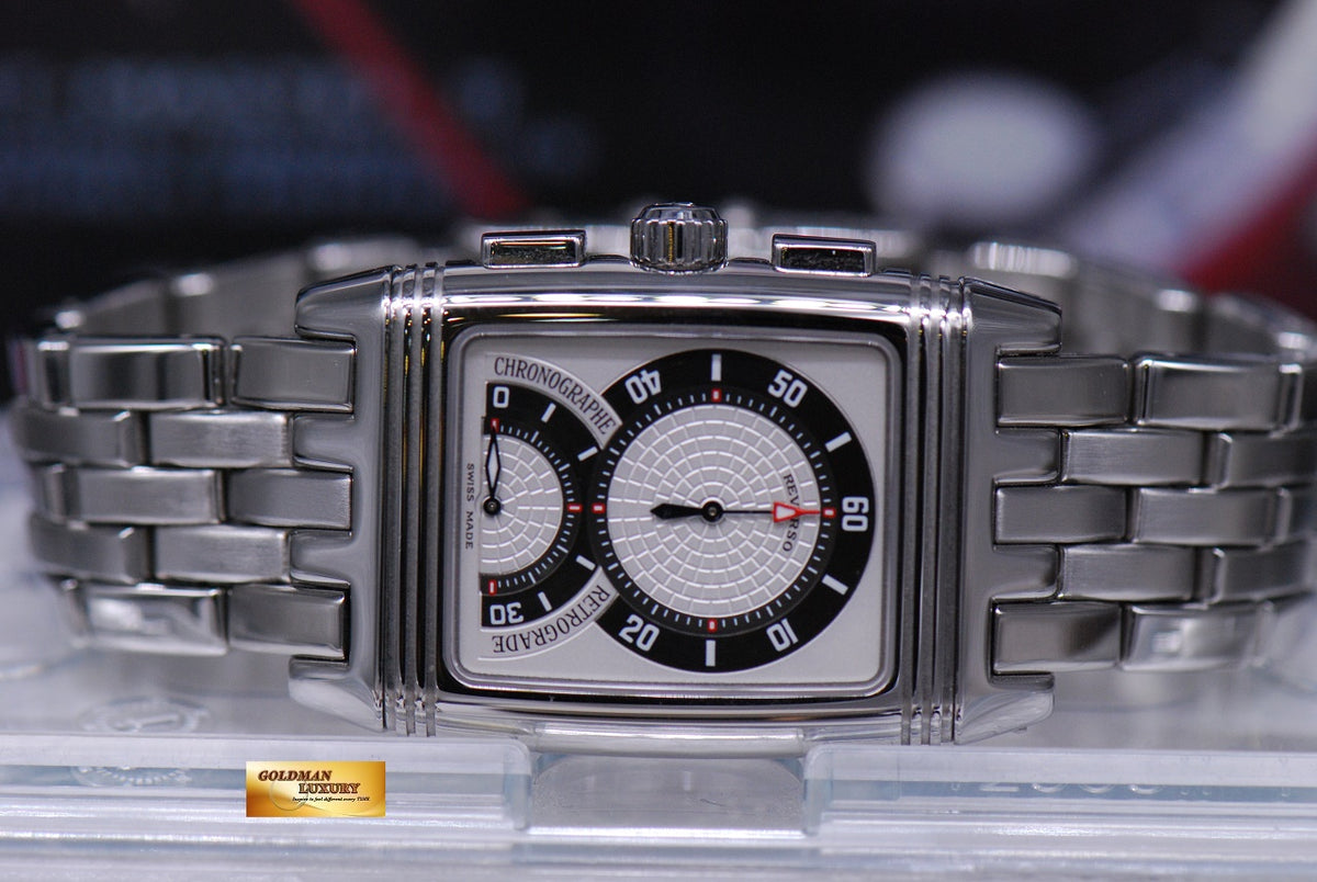 [SOLD] JLC REVERSO GRAN SPORT CHRONOGRAPH SS BRACELET AUTOMATIC 295.8.59 (MINT)
