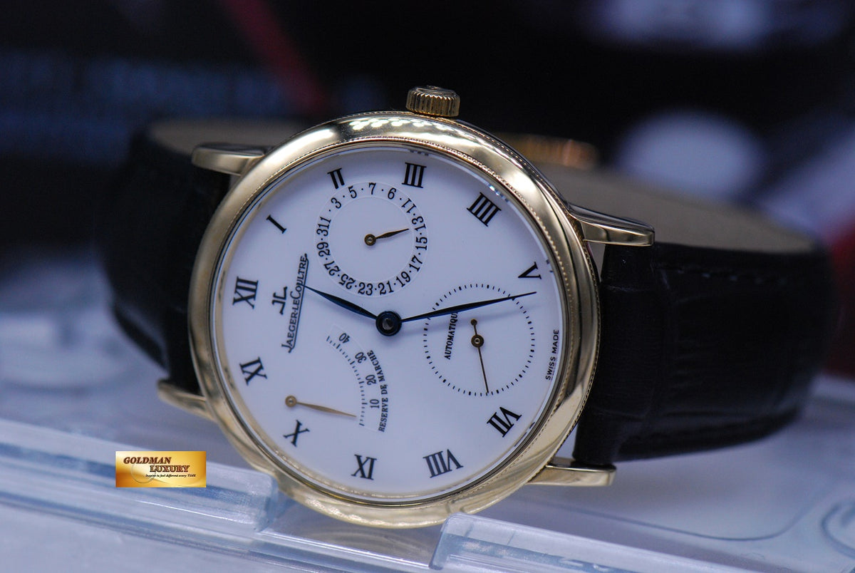 [SOLD] JLC GENTILHOMME RESERVE De MARCHE 18K YELLOW GOLD AUTOMATIC 155.1.93 (MINT)