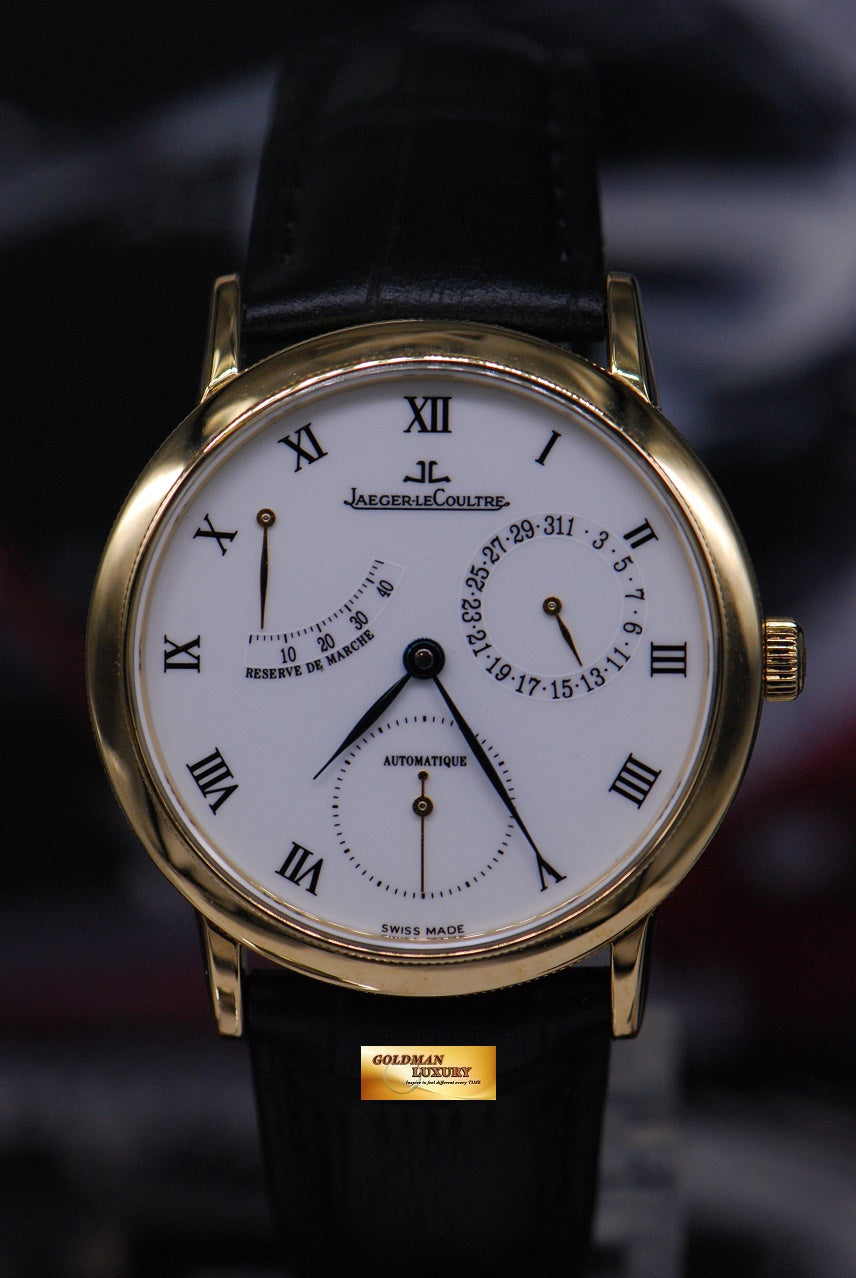 [SOLD] JLC GENTILHOMME RESERVE De MARCHE 18K YELLOW GOLD AUTOMATIC 155.1.93 (MINT)