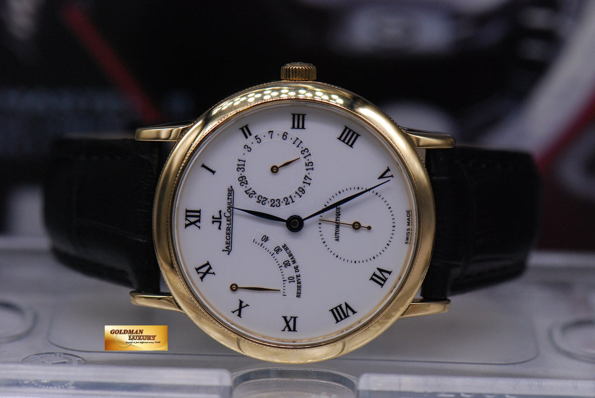 [SOLD] JLC GENTILHOMME RESERVE De MARCHE 18K YELLOW GOLD AUTOMATIC 155.1.93 (MINT)