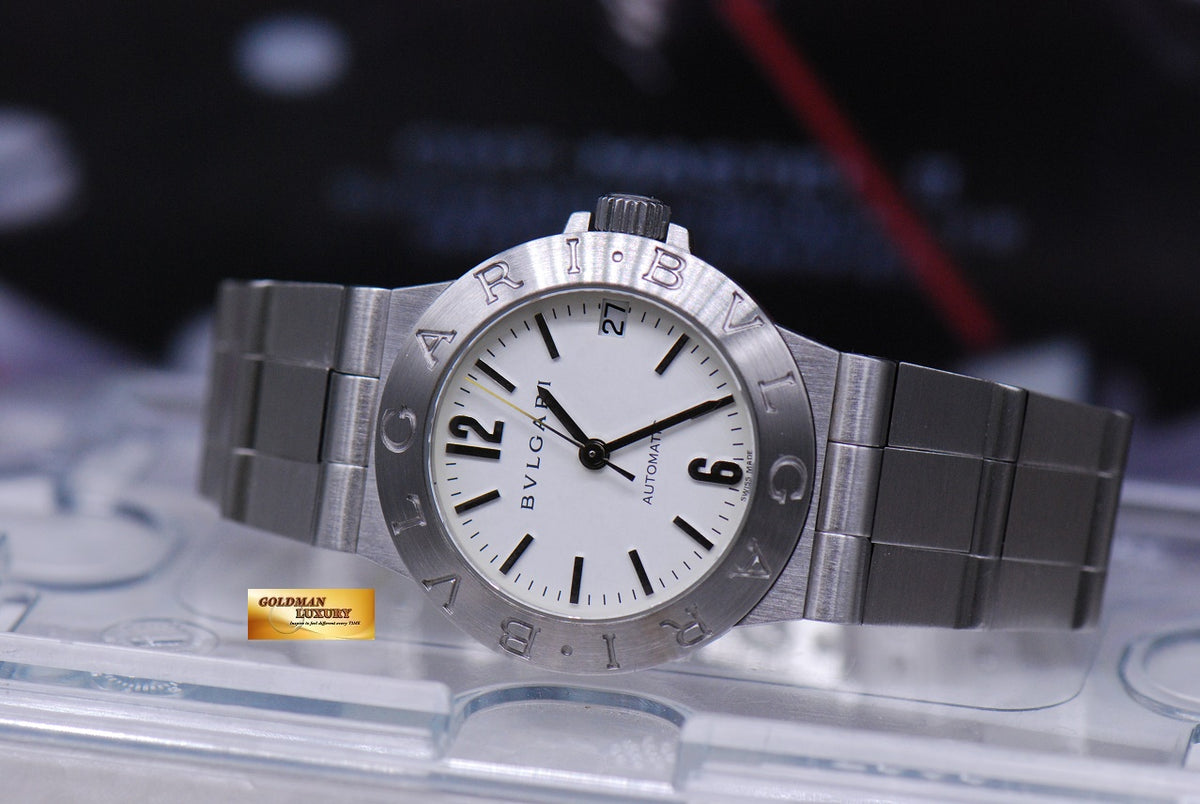[SOLD] BVLGARI DIAGONO LADIES 29mm WHITE AUTOMATIC LCV 29S (MINT)