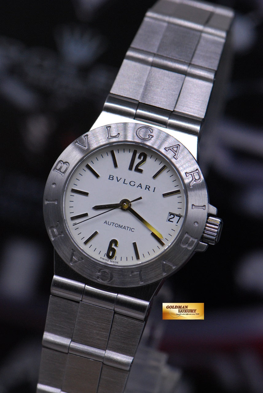 [SOLD] BVLGARI DIAGONO LADIES 29mm WHITE AUTOMATIC LCV 29S (MINT)