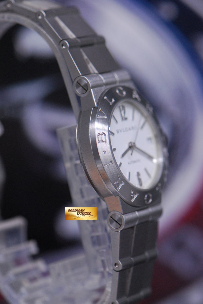 [SOLD] BVLGARI DIAGONO LADIES 29mm WHITE AUTOMATIC LCV 29S (MINT)