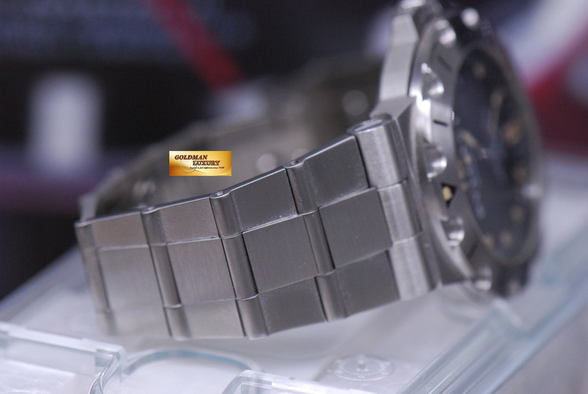 [SOLD] BVLGARI DIAGONO MENS 38mm BLACK AUTOMATIC SD 38S (MINT)