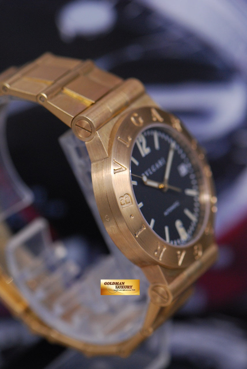 [SOLD] BVLGARI DIAGONO MENS 35mm 18K YELLOW GOLD AUTOMATIC LC 35G (MINT)