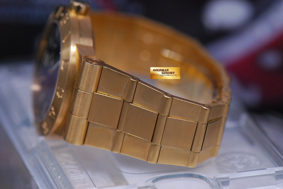 [SOLD] BVLGARI DIAGONO MENS 35mm 18K YELLOW GOLD AUTOMATIC LC 35G (MINT)