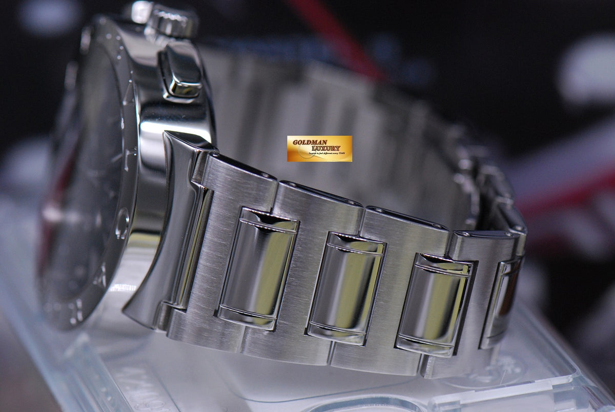 [SOLD] BVLGARI BVLGARI CHRONOGRAPH STAINLESS STEEL MENS 42mm BLACK AUTOMATIC BB42SSCH (MINT)