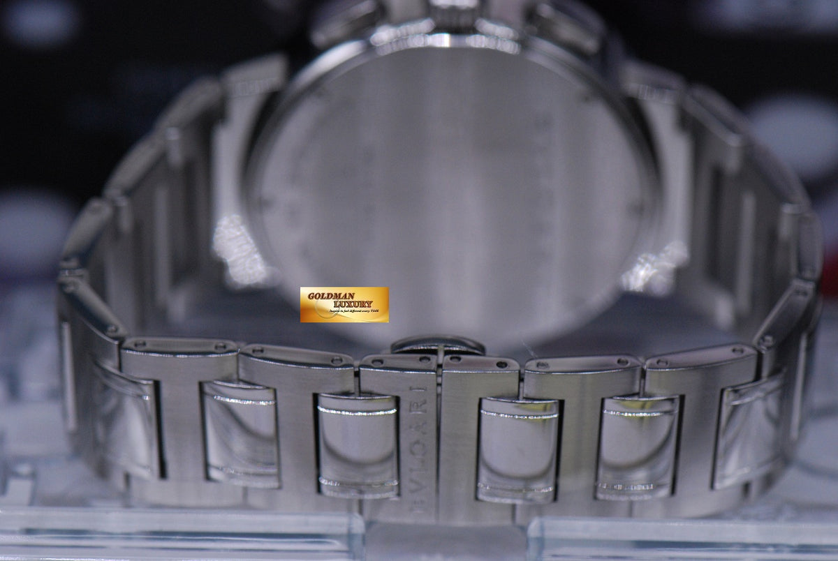 [SOLD] BVLGARI BVLGARI CHRONOGRAPH STAINLESS STEEL MENS 42mm BLACK AUTOMATIC BB42SSCH (MINT)