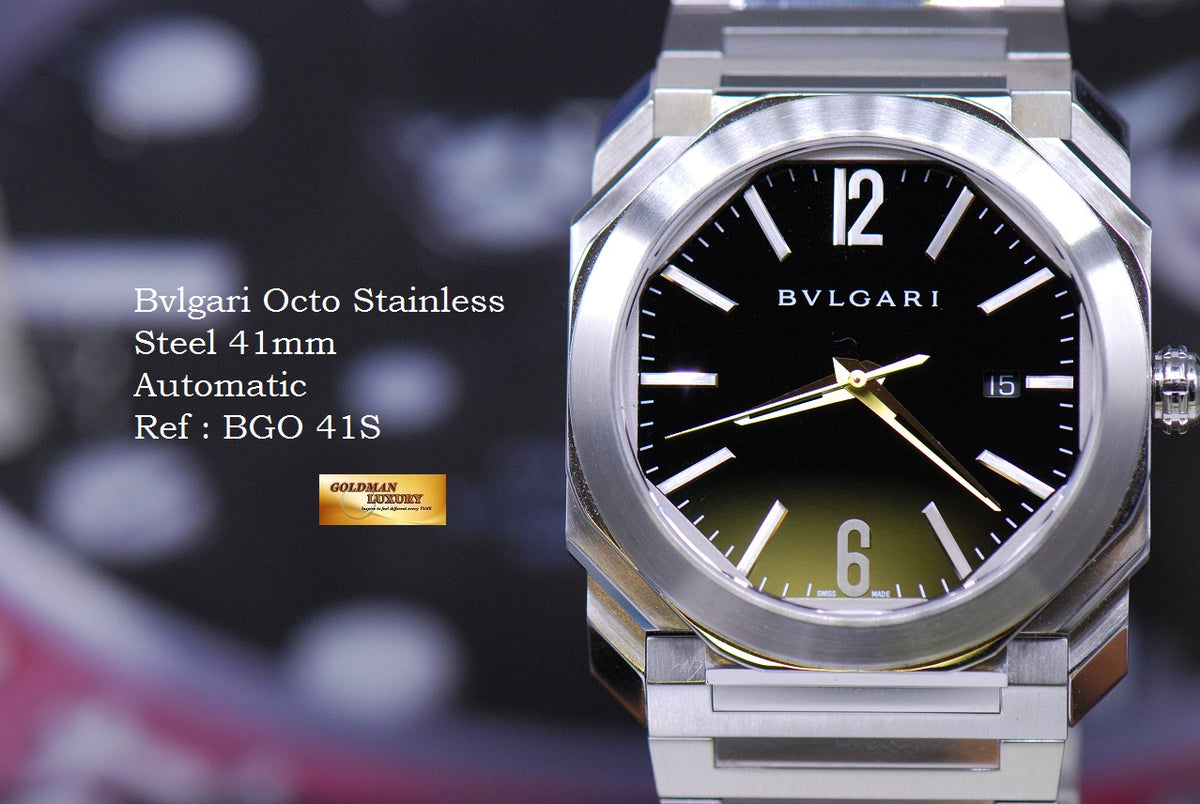 [SOLD] BVLGARI OCTO SOLOTEMPO 41mm STAINLESS STEEL AUTOMATIC BGO41S (MINT)