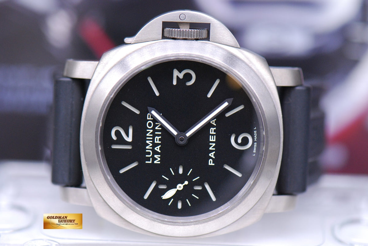 [SOLD] PANERAI LUMINOR MARINA 44mm TITANIUM MANUAL WINDING PAM 177 (MINT)