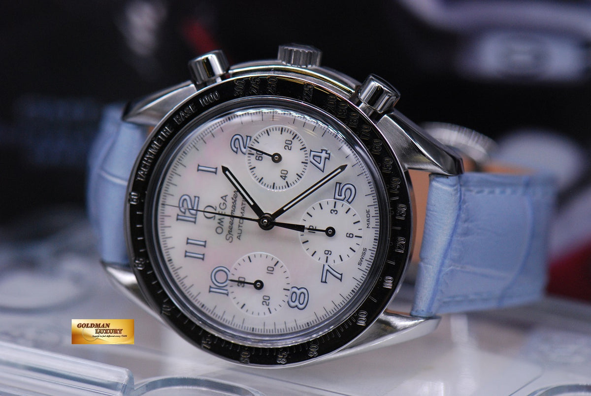 [SOLD] OMEGA SPEEDMASTER CHRONOGRAPH 37mm MOP LADIES AUTOMATIC 3802.7255 (MINT)