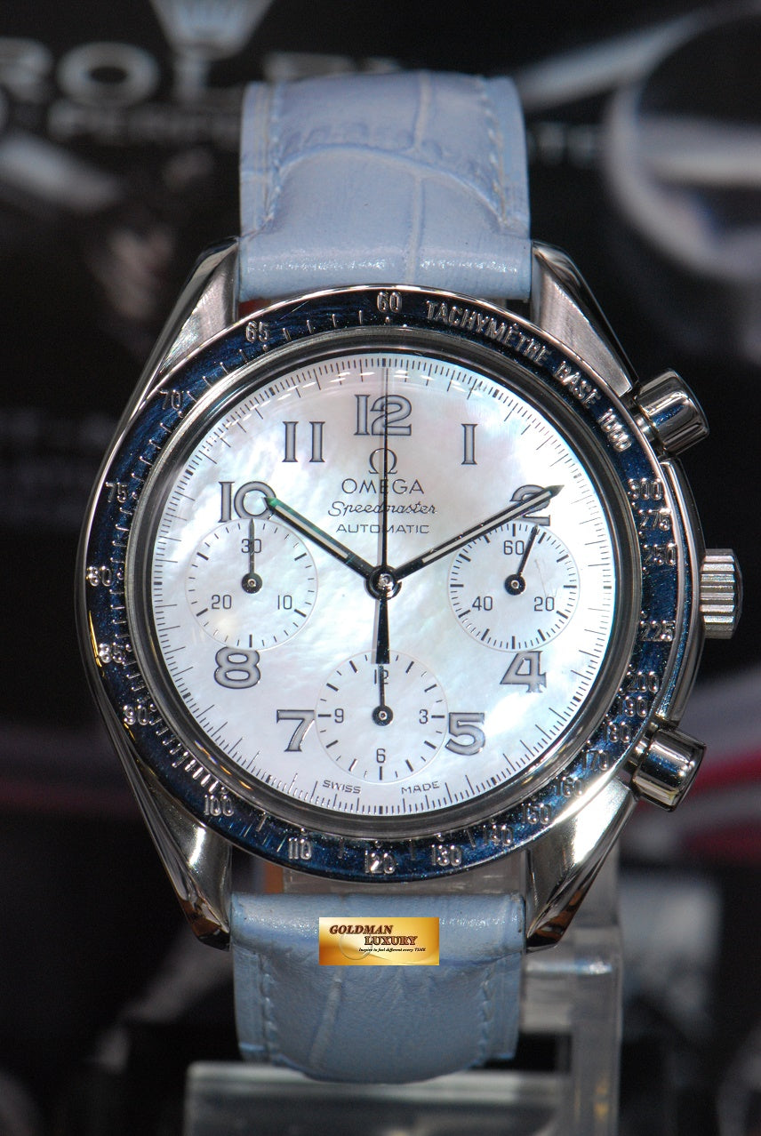 [SOLD] OMEGA SPEEDMASTER CHRONOGRAPH 37mm MOP LADIES AUTOMATIC 3802.7255 (MINT)