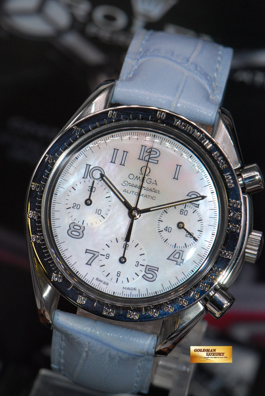 [SOLD] OMEGA SPEEDMASTER CHRONOGRAPH 37mm MOP LADIES AUTOMATIC 3802.7255 (MINT)