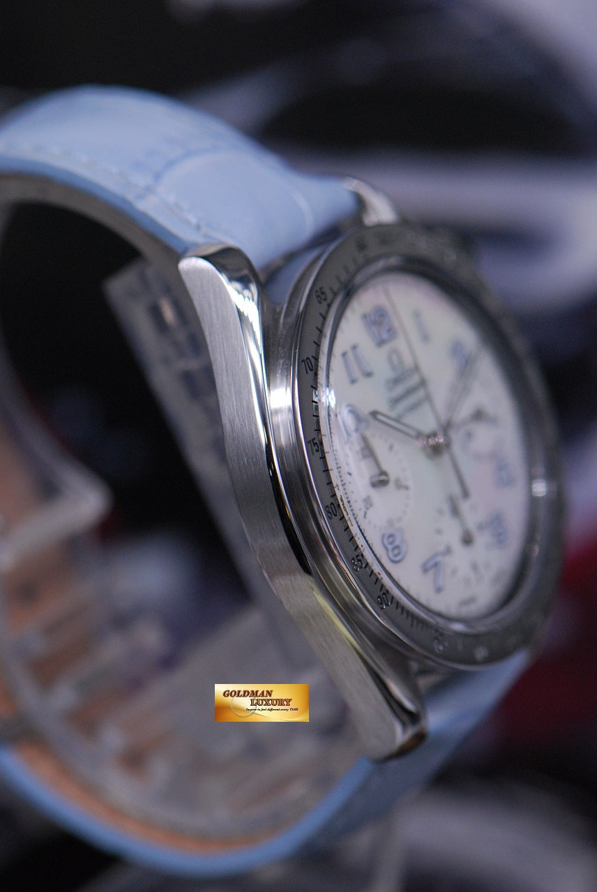 [SOLD] OMEGA SPEEDMASTER CHRONOGRAPH 37mm MOP LADIES AUTOMATIC 3802.7255 (MINT)