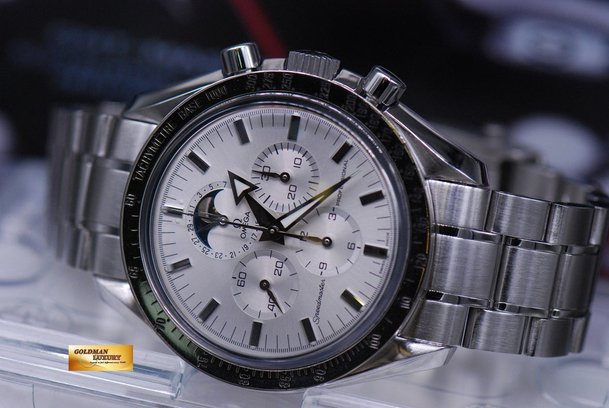 [SOLD] OMEGA SPEEDMASTER BROAD ARROW CHRONOGRAPH MOONPHASE C.1866 MANUAL (MINT)