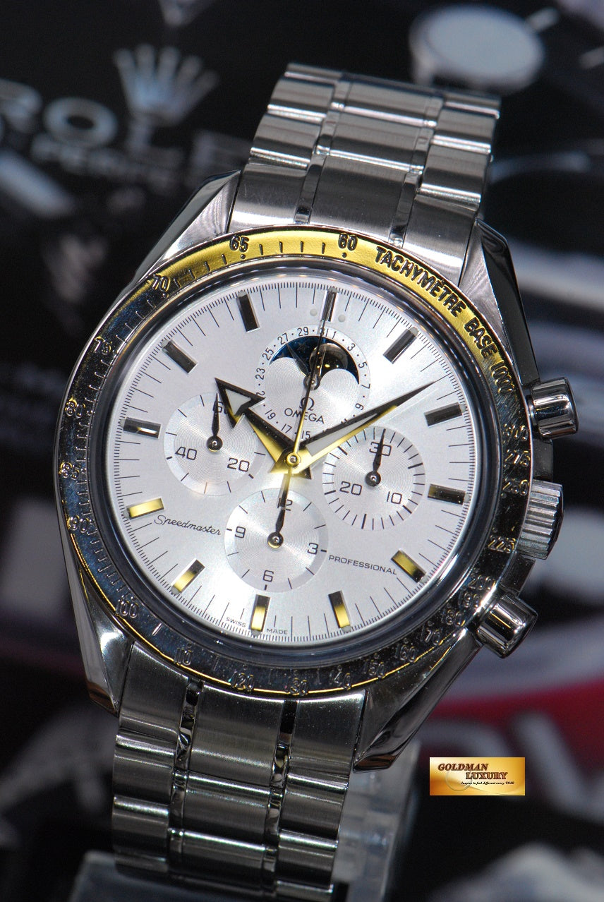 [SOLD] OMEGA SPEEDMASTER BROAD ARROW CHRONOGRAPH MOONPHASE C.1866 MANUAL (MINT)