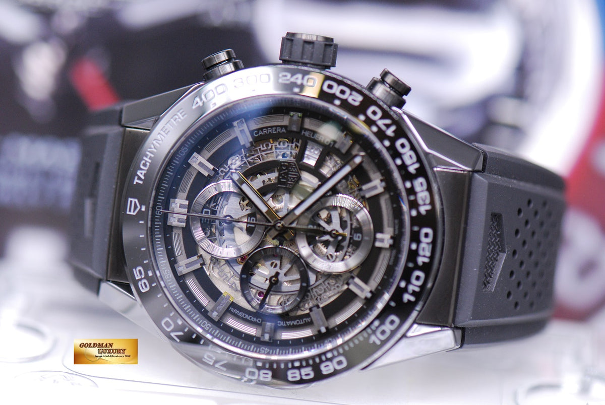 [SOLD] TAG HEUER CARRERA CHRONOGRAPH CALIBRE HEUER 01 PVD BLACK AUTOMATIC CAR2A90 (NEW)